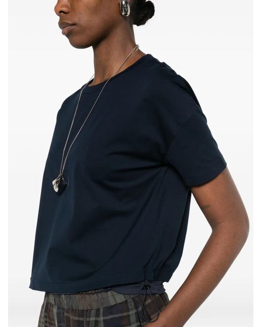 Herno Blue Short-Sleeve Layered T-Shirt