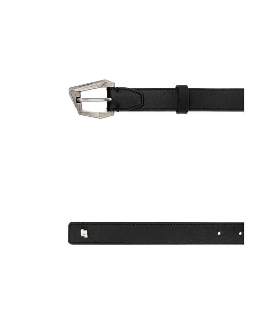 Adererror Black Leather Belt