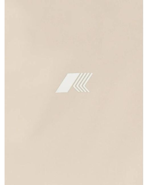 K-Way Natural Hooded Zip-Front Jacket