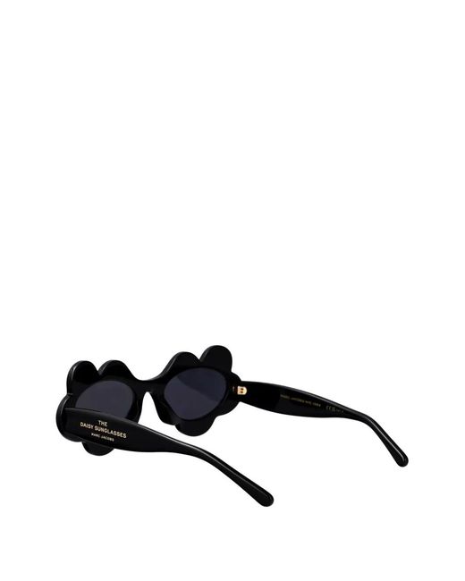 Marc Jacobs Black Flower-Frame Sunglasses