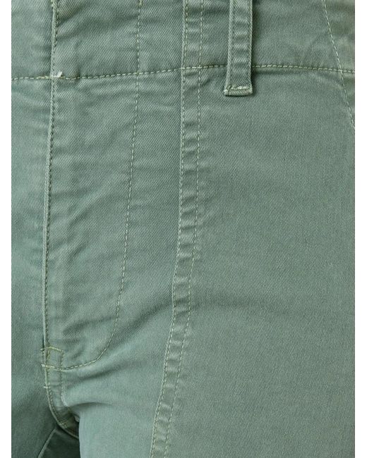 Nili Lotan Green Elasticated Cropped Trouser