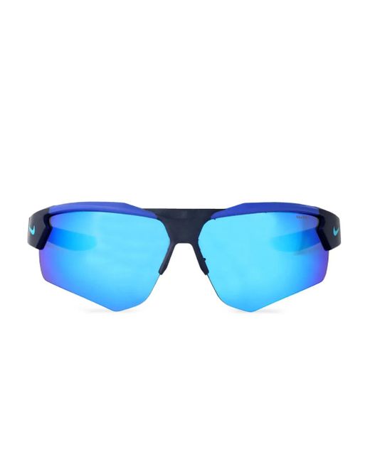 Nike Blue Cloak Duo Shield Sunglasses for men
