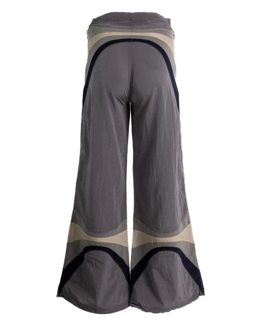 ERL Gray Panelled Drawstring Trousers for men