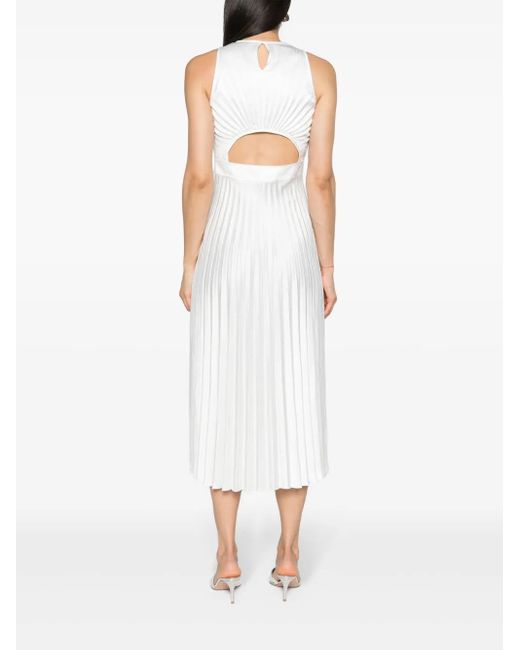 crepe maxi dress with sleeves White Crepe Flounce Sleeve Tiered Maxi Dress – PinkBlush