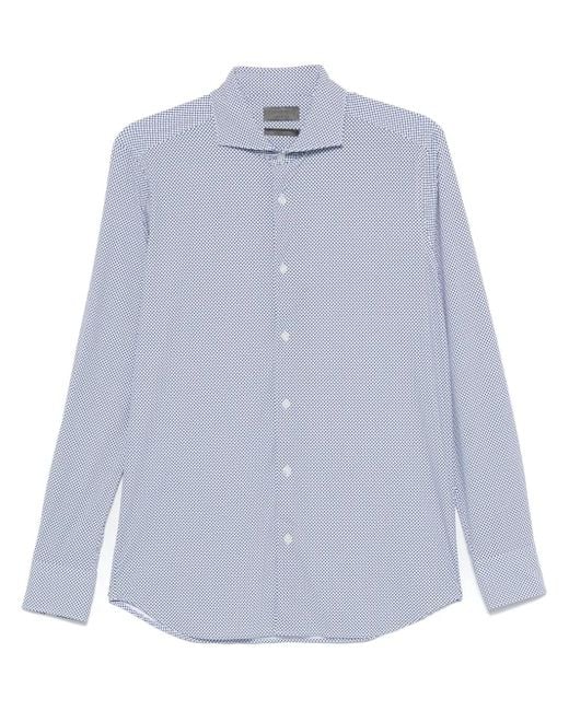 Chemise À Imprimé Géométrique Dell'Oglio pour homme en coloris Blue