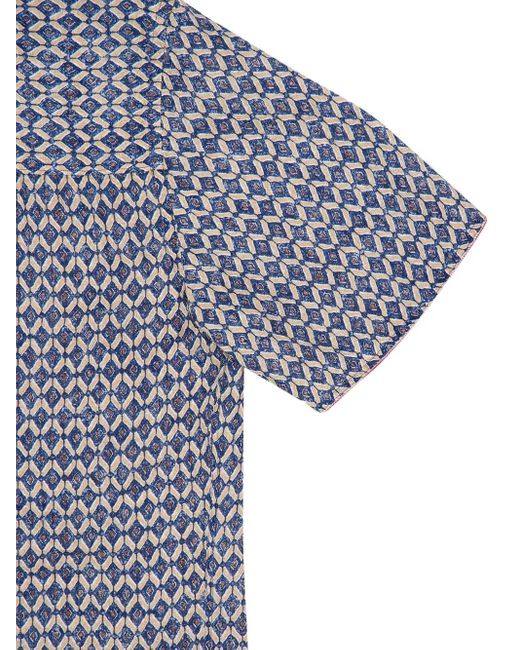 Chemise En Lin 120% Lino pour homme en coloris Blue
