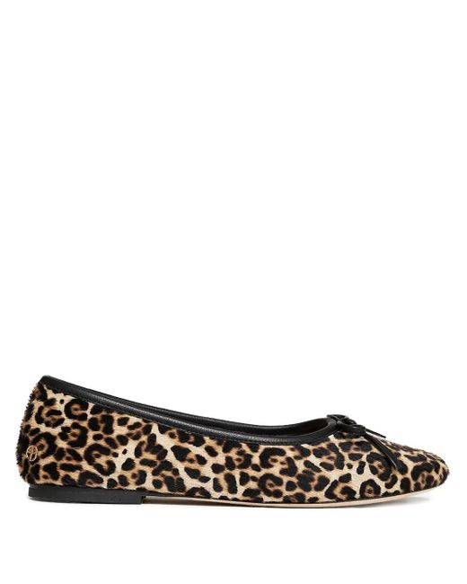 Anine Bing Brown Jamie Leopard-Patterm Flats