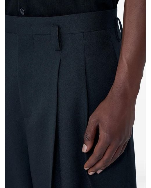 Jil Sander Blue Pleated Trousers for men