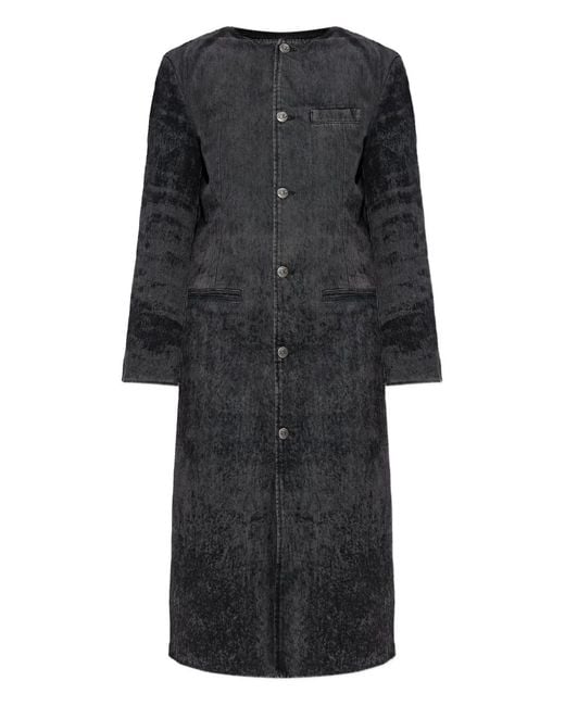 DIESEL Black De-Ancelot Denim Coat