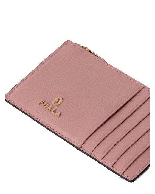 Furla Pink Medium Camelia Card Holder