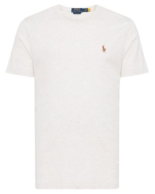 Polo Ralph Lauren White Polo Pony Cotton T-shirt for men