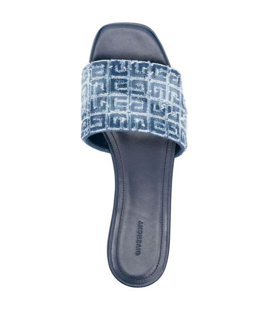 Givenchy 4g Slippers Met Monogram in het Blue