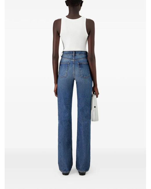 Coperni Blue Low Waist Denim Pants