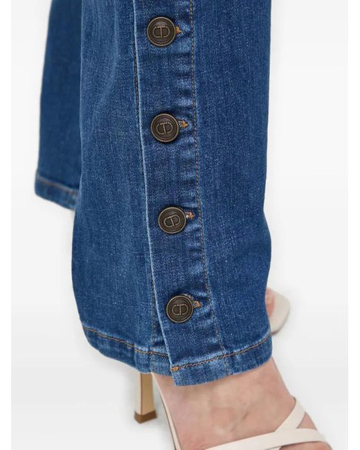 Twinset Blue Buttoned Jeans