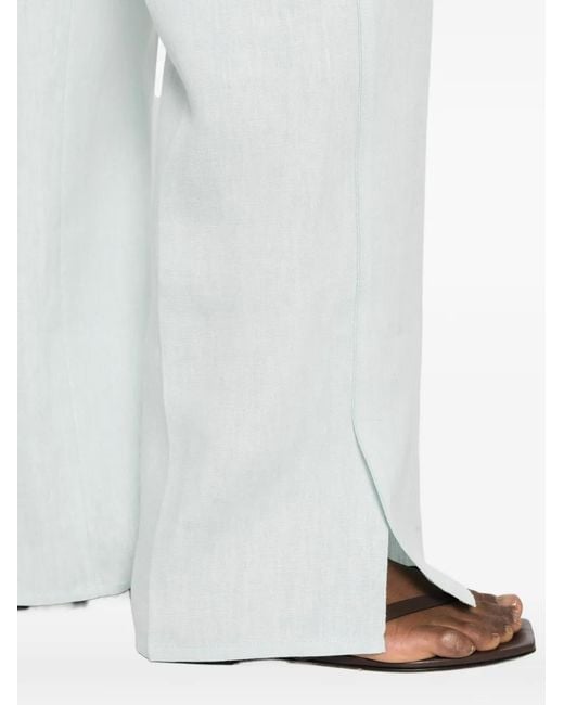 Forte_forte White Pantalon À Taille Élastiquée