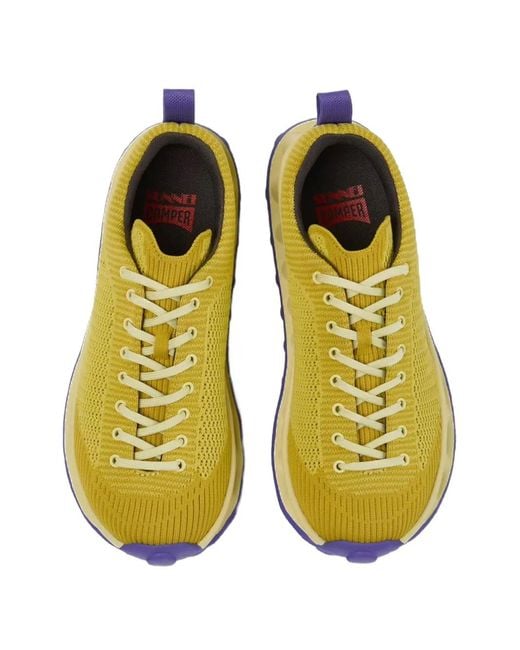 Camper Yellow X Sunnei Pelotissima Knit Sneakers for men