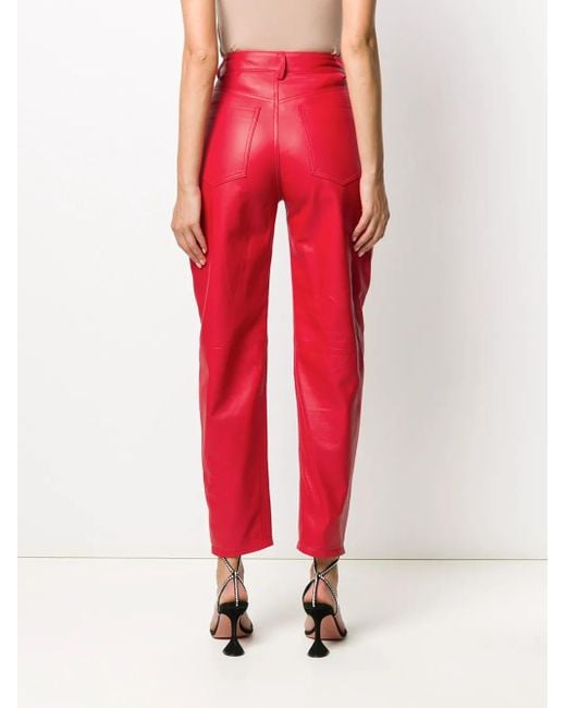 The Attico High-Waisted Tapered Trousers