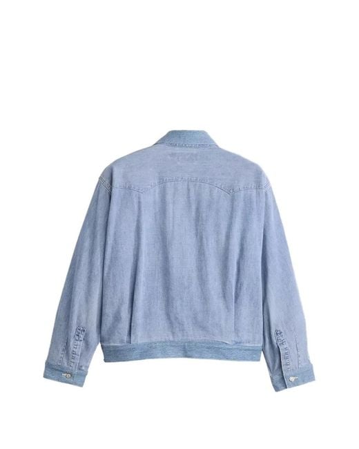 Levi's Blue Sawtooth Denim Jacket for men