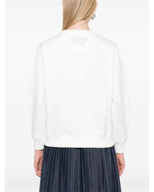 KENZO White Constellation Embroidered Sweatshirt