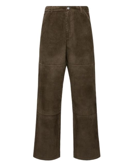 Moncler Green Corduroy Trousers for men