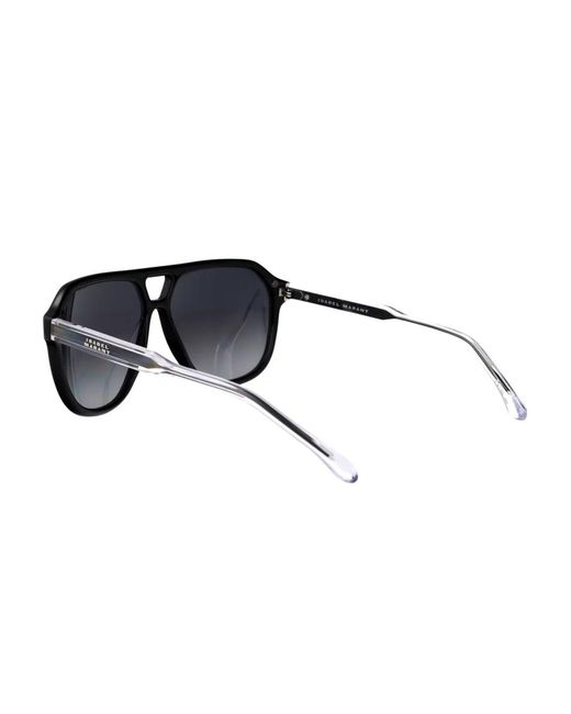 Isabel Marant Black Aneya Acetate Pilot Frame Sunglasses