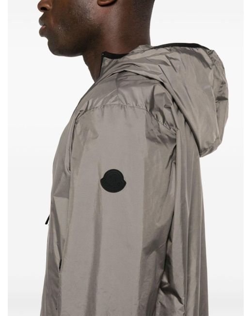 Moncler Brown Hooded Lightweight Jacket for men