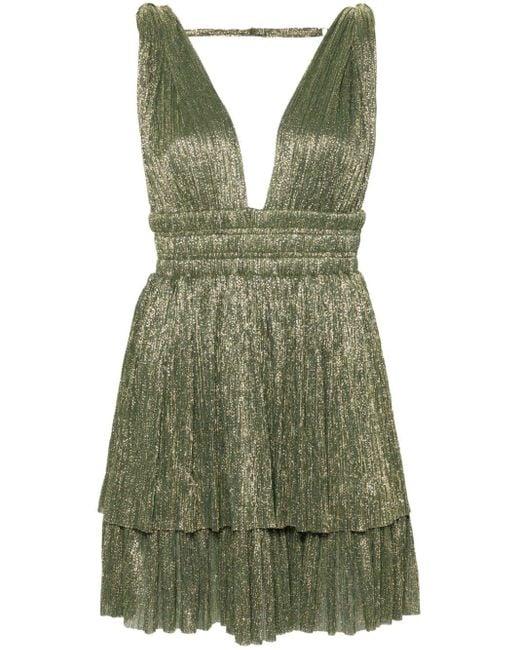 Sabina Musayev Green Bodo Mini Dress