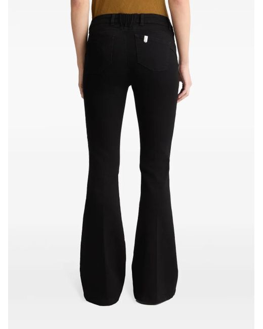 Liu Jo Black Long Slim Flared Jeans