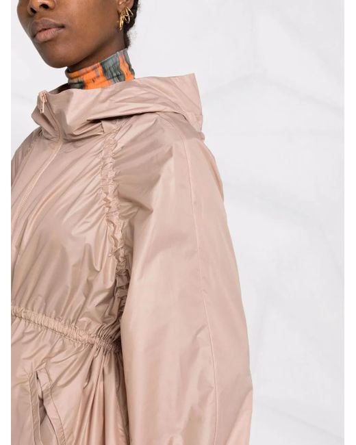 Herno Pink Drawstring-Waist Hooded Jacket