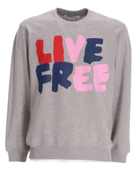 Comme des Garçons Gray Live Free Sweatshirt for men