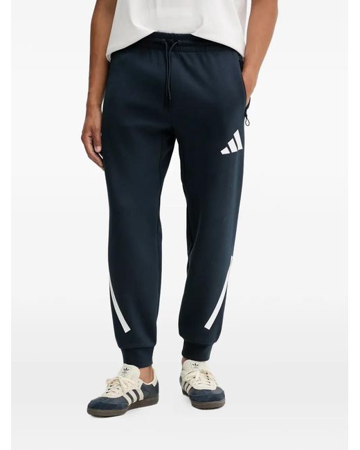 Adidas Blue Zne Track Pants for men