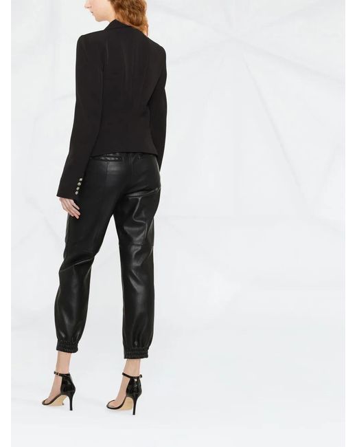 Philipp Plein Black Shawl Lapel Blazer