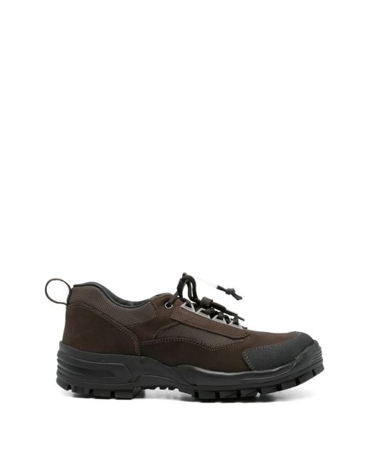 GR10K Black Lace-Up Sneakers for men