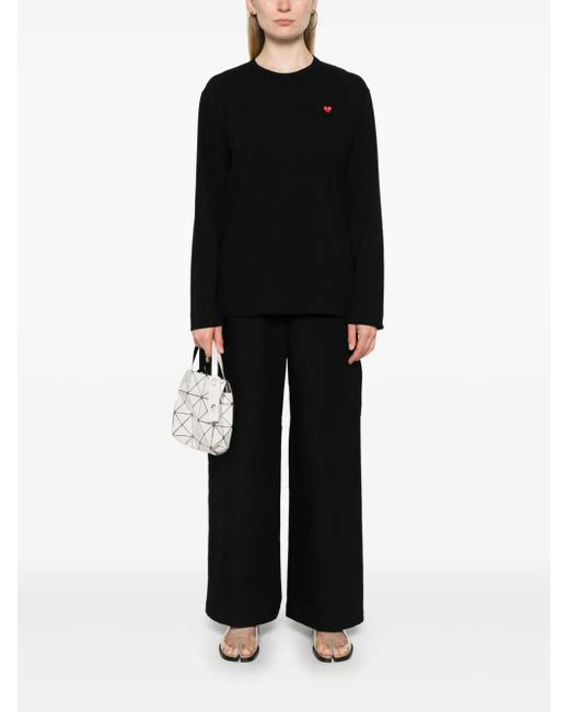 COMME DES GARÇONS PLAY Black Heart-Patch T-Shirt