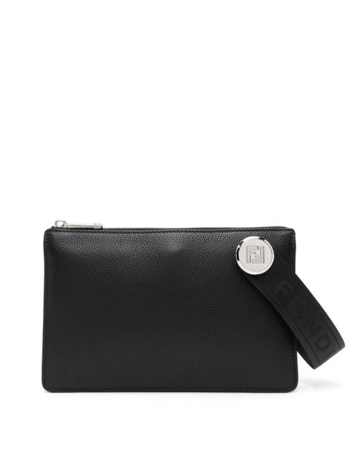 メンズ Fendi ローマ クラッチバッグ Black