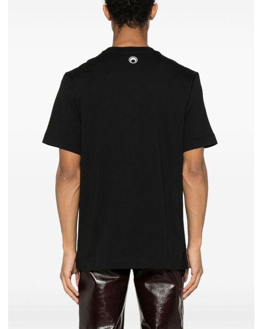 MARINE SERRE Black Tote Bags-print T-shirt for men