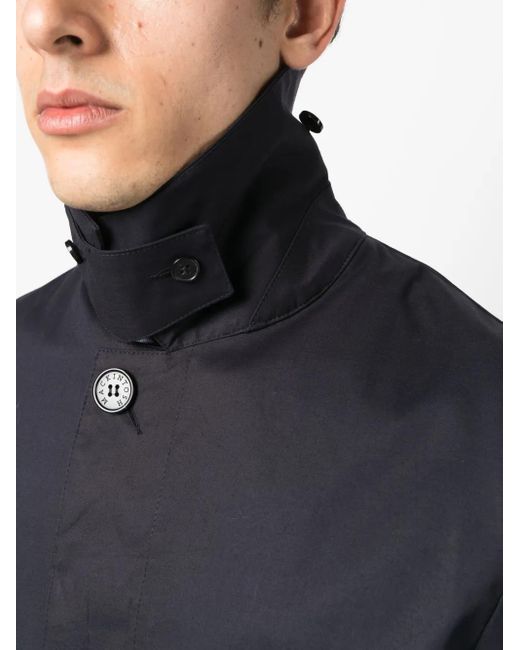 Chubasquero con botones Mackintosh de hombre de color Gray