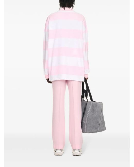Off-White c/o Virgil Abloh Pink Long-Sleeve Polo Shirt for men