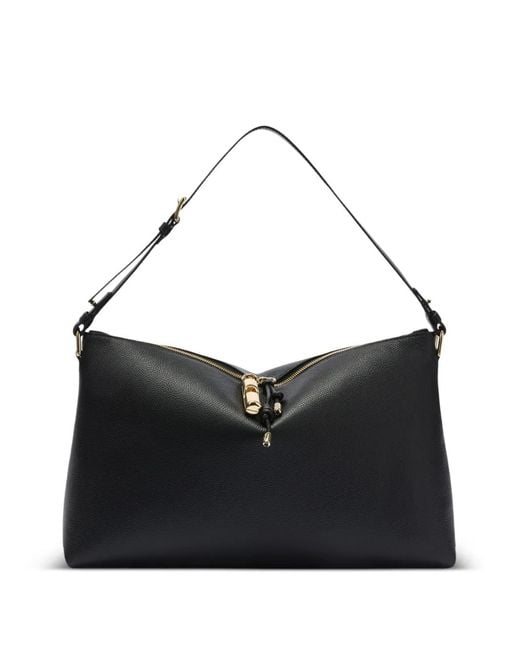 Furla Black Large Debby Shoulder Bag