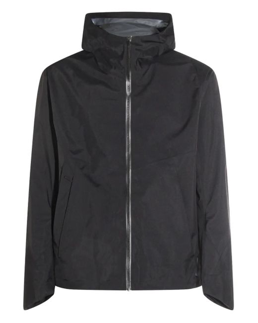 Arc'teryx Black Hooded Zip-Front Jacket for men