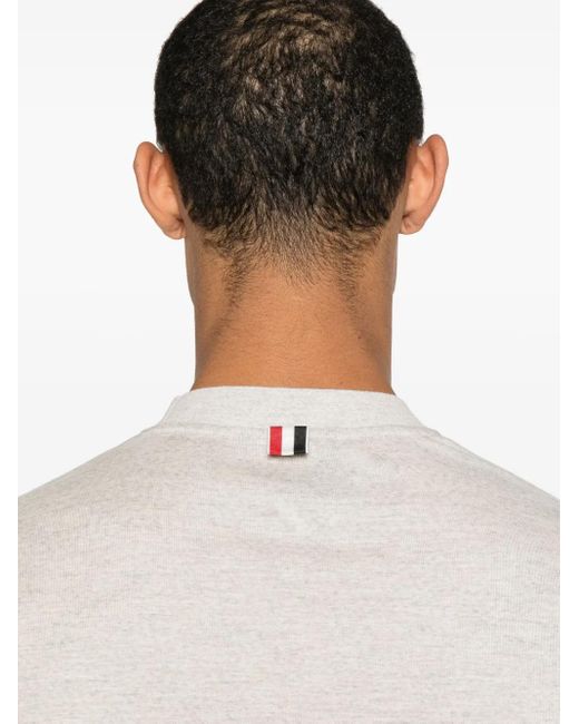 Thom Browne White 4 Bar Jersey T-Shirt for men