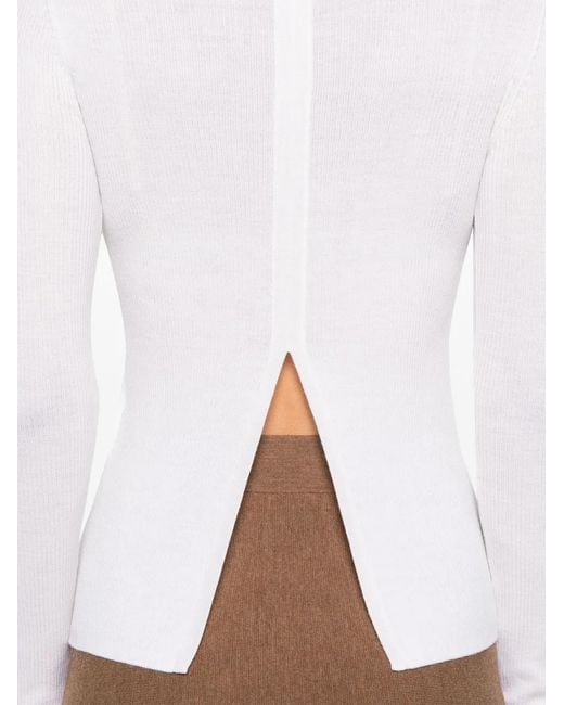 P.A.R.O.S.H. White Sweaters Cream