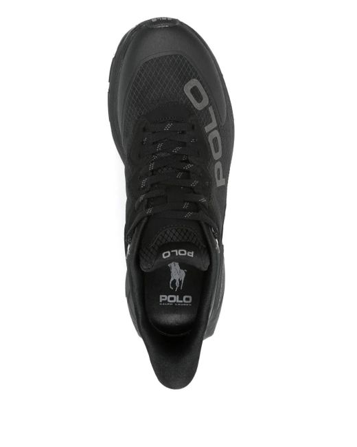 Polo Ralph Lauren Black Mesh Court Blade Sneakers for men