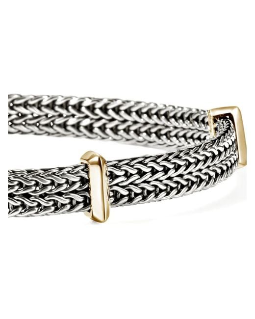 John Hardy White 14K And Sterling Icon Link Bracelet