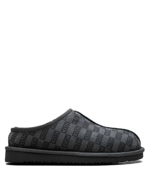 Kith Black Stadium Slippers for men