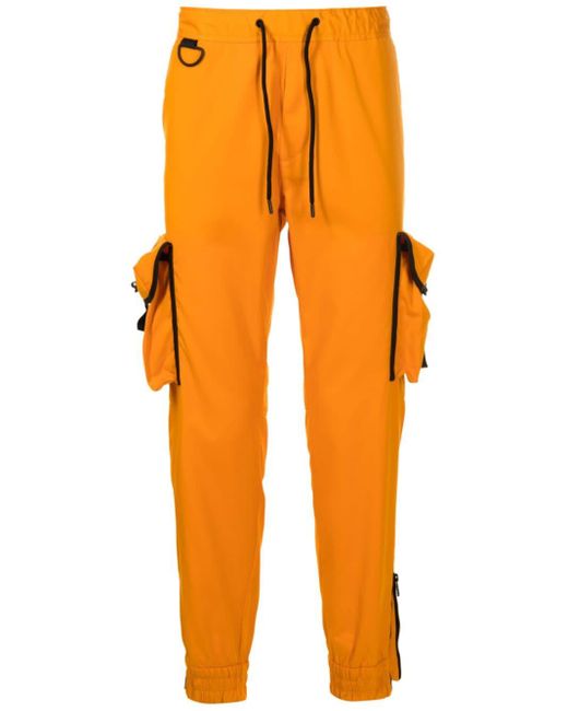 Pantalones de chándal de x Khaby Boss de hombre de color Orange