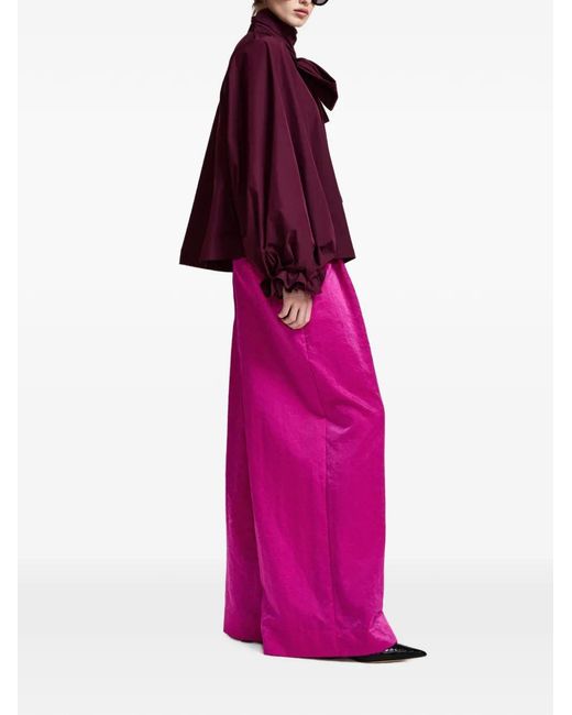 Essentiel Antwerp Pink Pleated Palazzo Pants