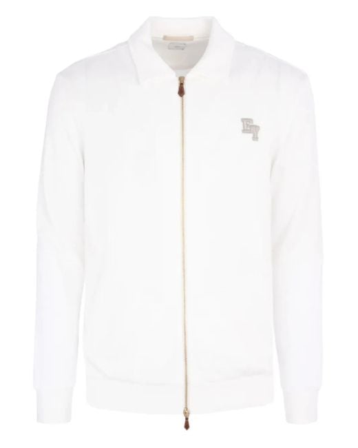 Giacca-Camicia Con Zip di Eleventy in White da Uomo
