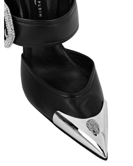 Philipp Plein Black Pointed-Toe Pumps