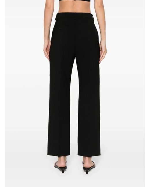 Sportmax Black Romagna Straight Trousers